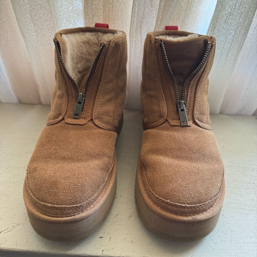UGG Neumel Platform Zip Suede Boots